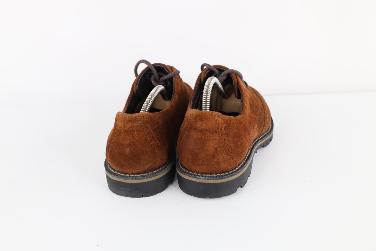 Vtg LL Bean Mens 9 Distressed Suede Leather Wingtips Shoes  display picture 1