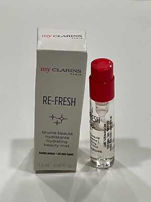 My Clarins Re-Fresh Hydrating Beauty Mist 0.05 fl oz / 1.5 ml travel size vial