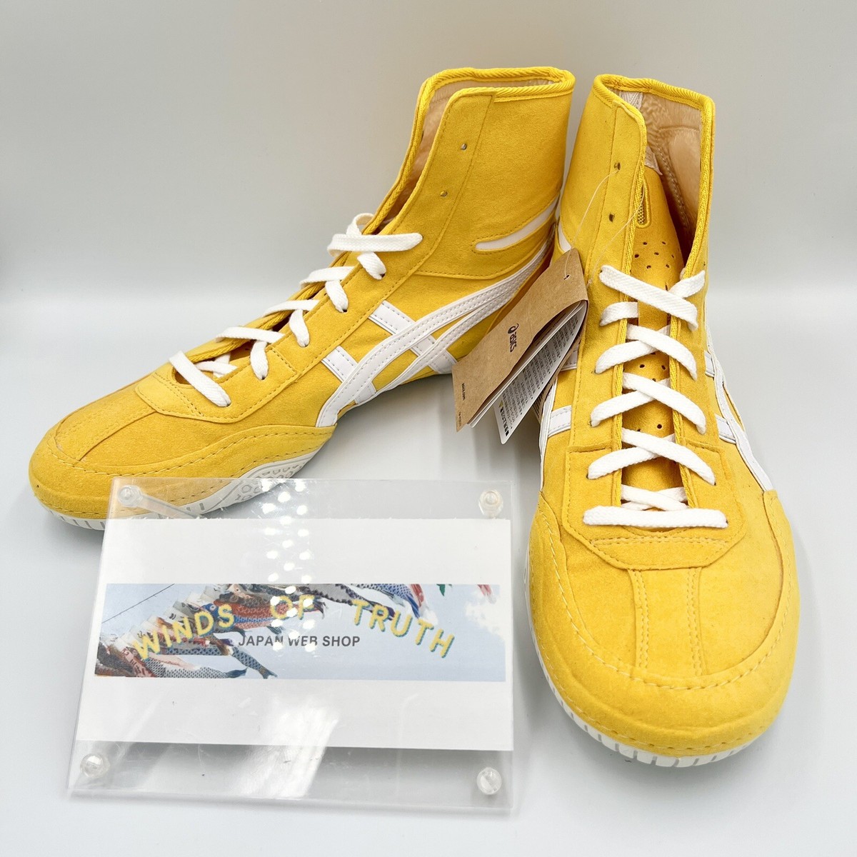 Asics Wrestling Shoes 1083A001 EX-EO special order yellow x white