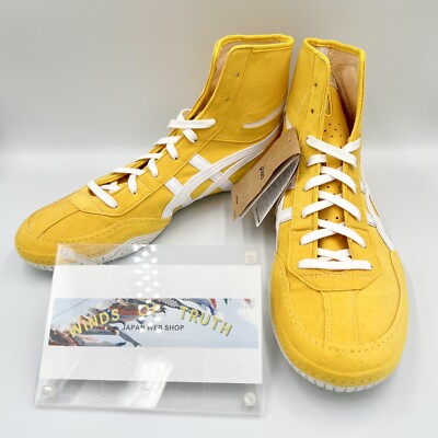 Asics Wrestling Shoes 1083A001 EX-EO special order yellow x white