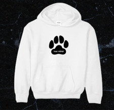 Dog Paw custom name unisex 100 Cotton Custom Hoodie Sweater S,M,L,XL,XXL