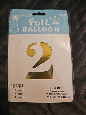 40 Inches Foil Balloon, Number 2