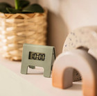 LED Digital Alarm Clock Table Clock Home Decor Battery Operated Small Size Green