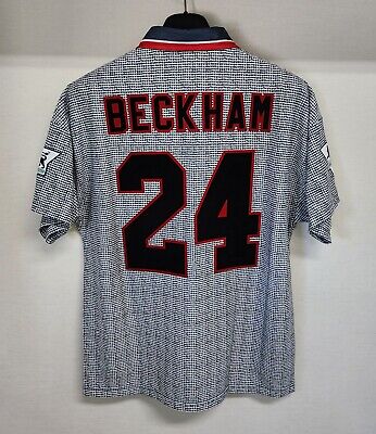 1995-96 Manchester United Away S/S No.24 BECKHAM League 95 1995-96 Manchester United Away S/S No.24 BECKHAM League 95