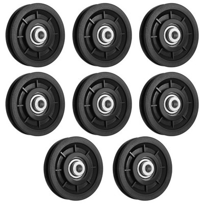90mm/3.5'' Universal Nylon Bearing Pulley Wheel Replace for Gym Equipment Part...