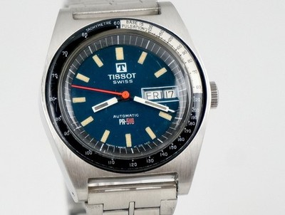 Rare Vintage Tissot PR-516 Bond Watch Roger Moore Men's Automatic