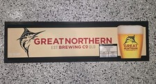 GREAT NORTHERN OFFICIAL RUBBER BACKED BAR MAT RUNNER  BAR MAN CAVE  NEW BEER MAT