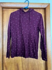 Denium and flower hoodie cotton light weight breathable soft