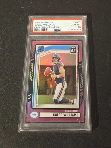🐻 2024 Donruss Caleb Williams Optic Preview Pink #327 PSA 10 Gem Mint 💎