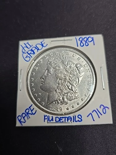 1889 AU Morgan Silver Dollar