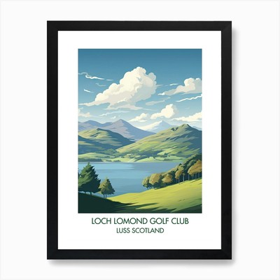Loch Lomond Golf Club   Luss Scotla Framed Wall Art Poster Canvas Print Picture