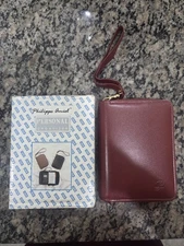 Vintage Philippe Amiel Personal Planner Organizer Calculator Binder Red