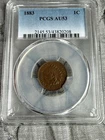 1883 Indian Head Cent PCGS AU53