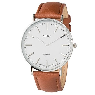 MDC Mens Minimalist Wrist Watch, Genuine Leather Watches for  display picture 3