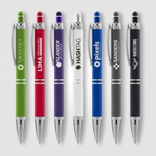 Metalowy długopis diamentowy z logo | grawer i miękki dotyk jako przedmiot reklamowy