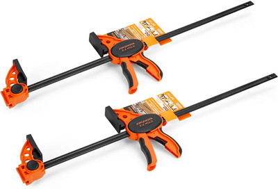 Jorgensen 24'' One Hand Clamp/Spreader - 2-Pack, Medium Duty, E-Z Hold Bar Clamps