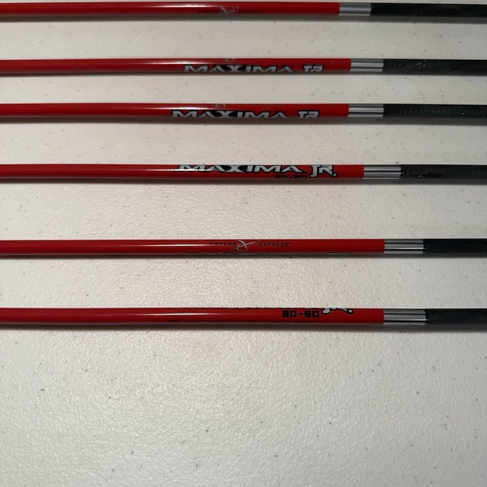 Flechas Carbon Express Máxima Jr 30-50 Cantidad 10 Piezas Arco Juvenil Tiro con Arco Nuevo Foto 3 de 3