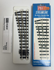 Peco SLE596 Medium Radius Left Hand Universal Electrofrog On30 Oe O-16.5 Code100