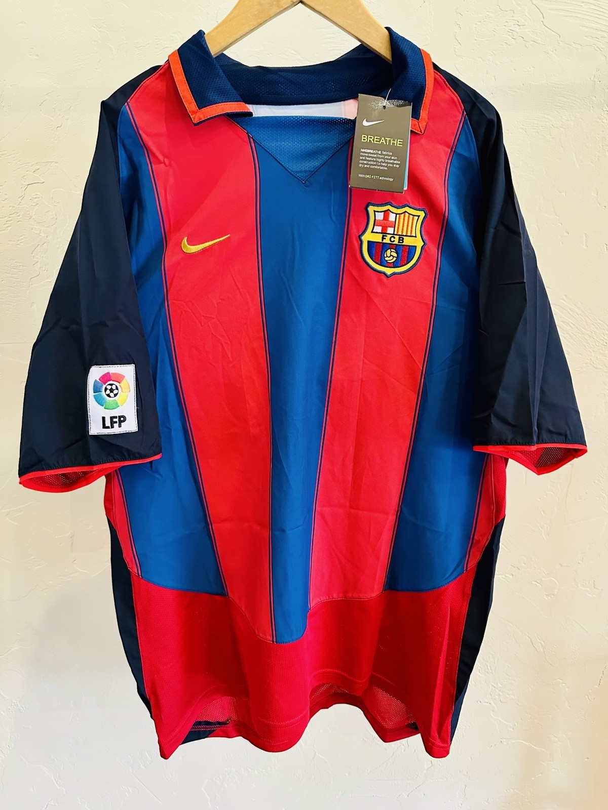 Ronaldinho FC Barcelona 2003-04 La Liga Size(XL) Soccer Jersey