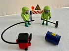 PLAYMOBIL SET #3180 Toxic Waste Biohazard Cleanup Crew Vintage 2003 with Box