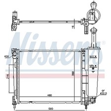 1X NISSENS 617873 K&Uuml;HLER WASSERK&Uuml;HLER MOTORK&Uuml;HLER 51839665 NEU