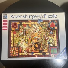Ravensburger 1000 Piece Jigsaw Puzzle Vintage Games 27" x 20"  194063 Sealed