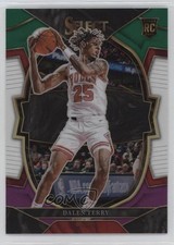 2022-23 Panini Select Concourse Green White Purple Prizm Dalen Terry #89 6tw