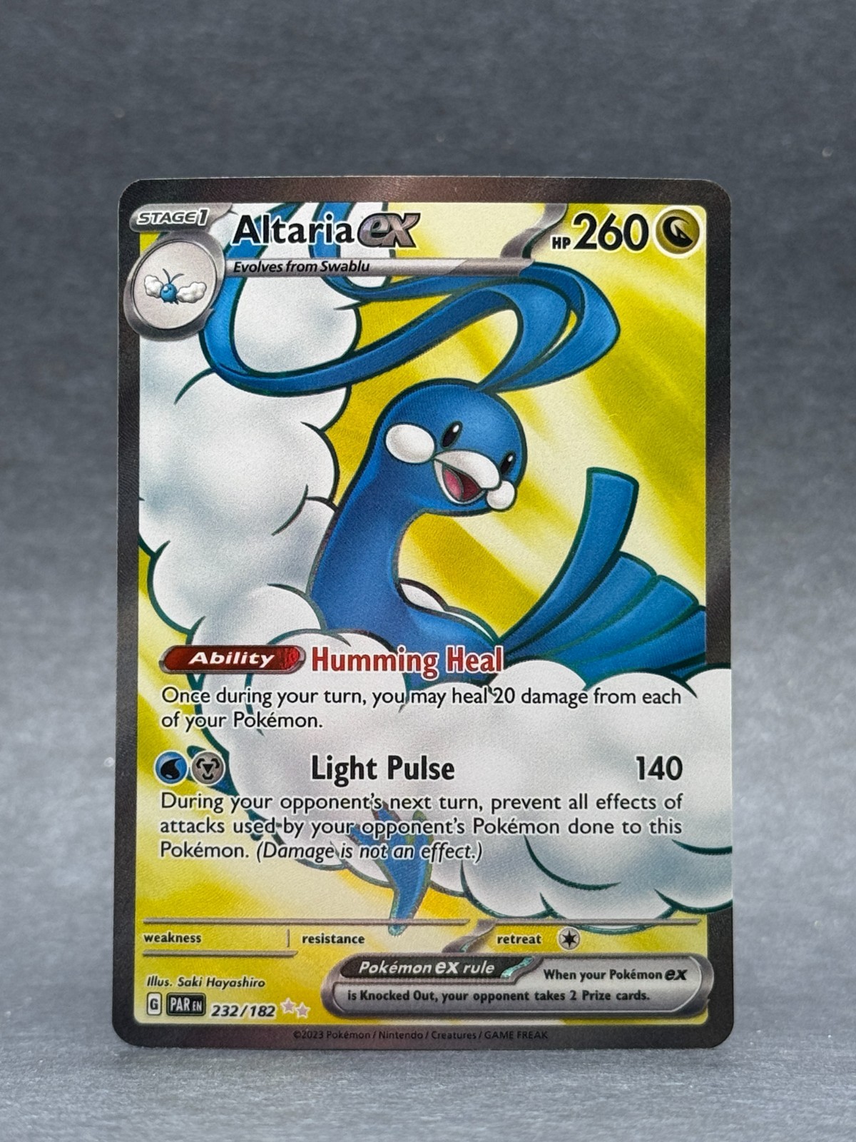 Pokémon - 232/182 Altaria ex SV04 Paradox Rift PAR Ultra Rare Holo NM TCG