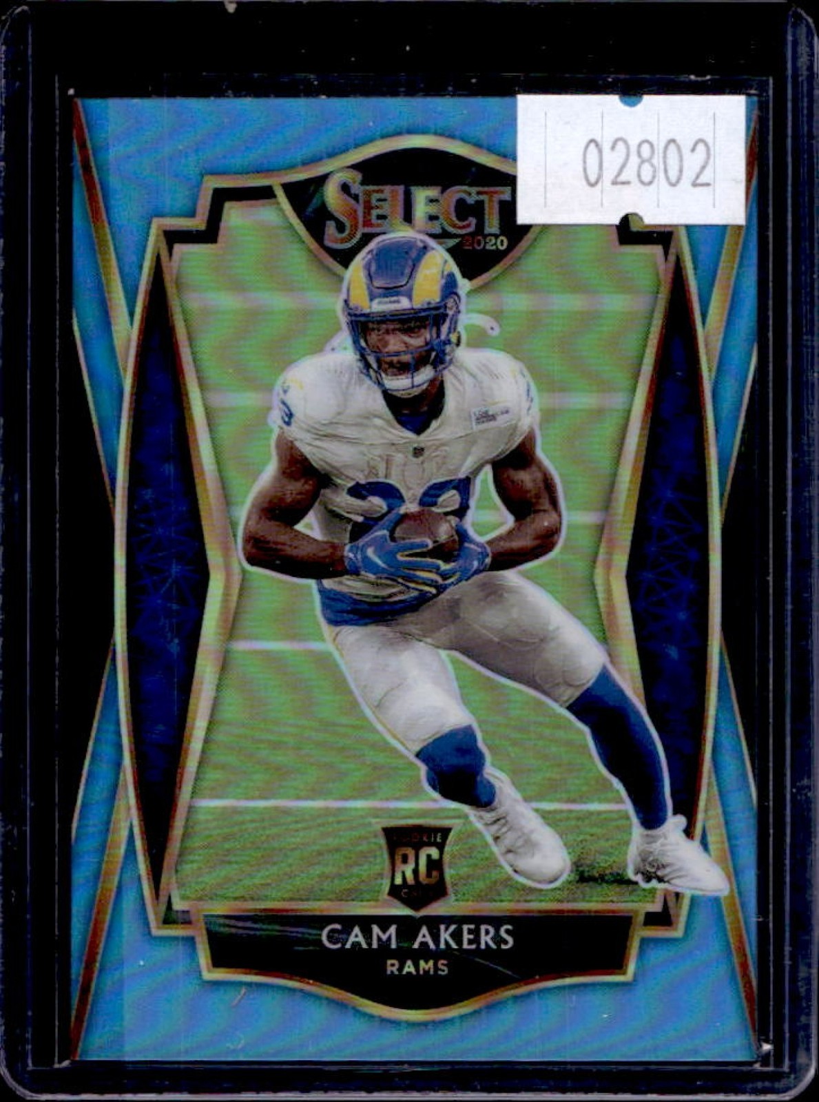 2020 Select Cam Akers RC Light Blue Prizm Rookie Premier #17/99 Rams