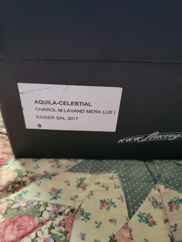 Brand New John Fluevog Celestial Communications Aquila Blue & Silver Heels - Picture 12 of 19