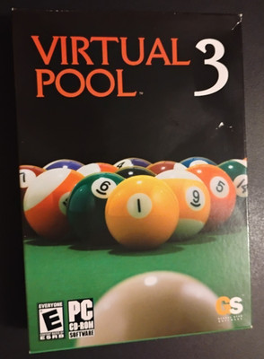 PC Virtual Pool 3 Vintage 2004 Big Box Video Game Global Star Software - Sealed