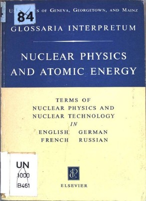 Terms of nuclear physics and atomic energy/nuclear technology in English, German