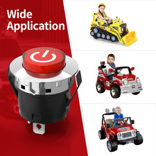 12V Key Start Power Switch Children Car Replacement Part for Kids Powered Whe...