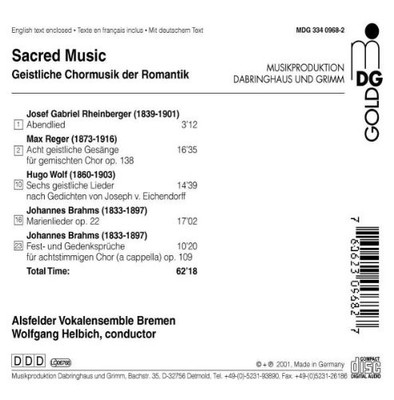 Alsfelder Vokalensemble Geistliche Chormusik (CD)