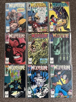 Marvel Wolverine #18-26 (9 issues) 1989 90, 1st Printing, High Grades inc*KEY*20