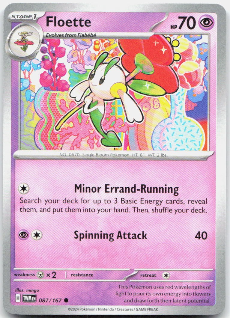 Floette 087/167 SV06 Twilight Masquerade C NM Pokémon — English