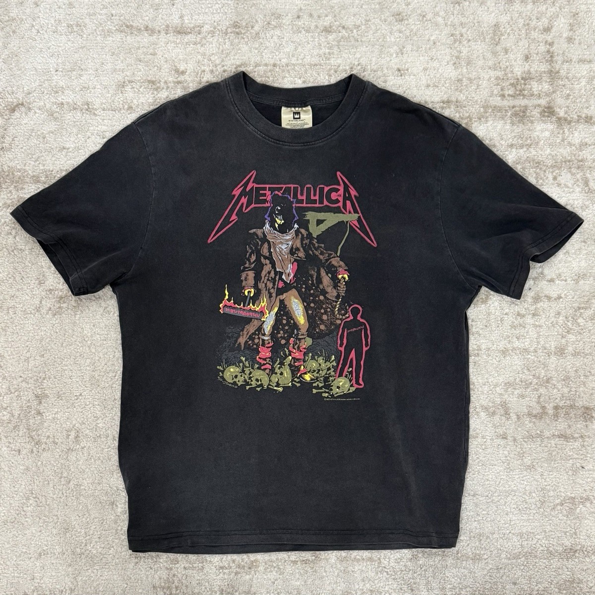 Metallica Shirt Mens Large WINTERLAND I Dub Thee Unforgiven Blk