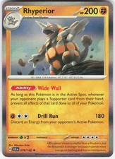 RHYPERIOR 076/142 RARE STELLAR CROWN POKEMON HOLO NM
