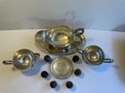 Mixed Lot of 11 Pieces Sterling Silver Items 710 gr Saucer Sugar Creamer Shakers — photo 7