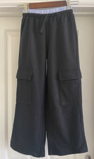 Zara Girls Wide Leg Cargo Style Jogging Bottoms Age 11-12