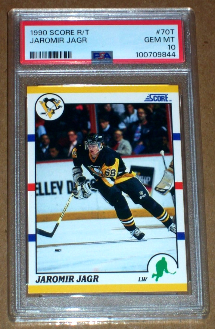1990 Jaromir Jagr rookie #70T Score R/T PSA 10 Pittsburgh Penguins