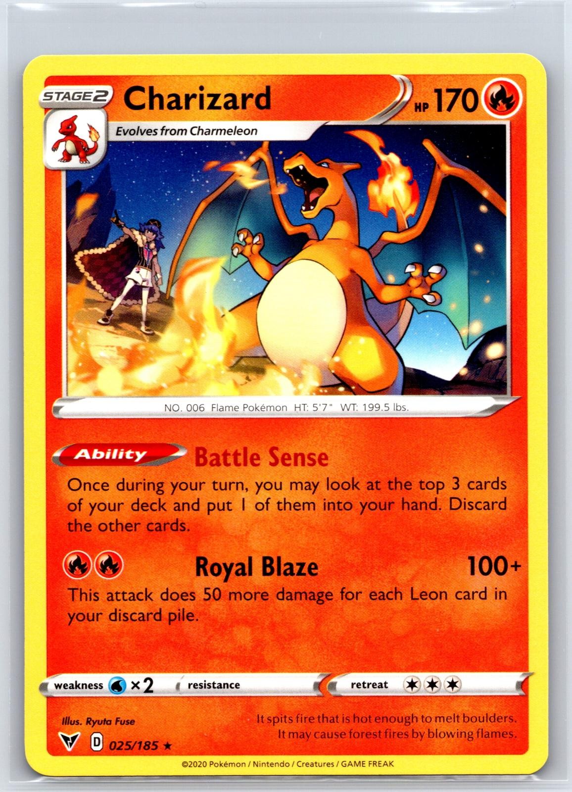 Charizard 2020 Sword & Shield: Vivid Voltage #025/185 Base Price Guide -  Sports Card Investor