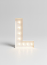 36" Vintage Marquee Letter L - The Original  LED Light-Up Event Letter