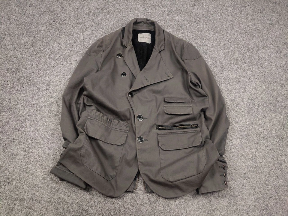 Vintage Elvis Jesus l.g.b. Chaqueta Blazer Estilo Botón Asimétrico Foto 2 de 4