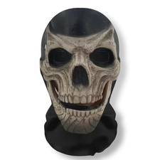 Halloween Ghost Face 3D Printed Mask Stretch Mesh Full Face Mask Skull Role Play