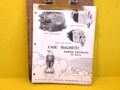 CASE Magnetos PARTS CATALOG MANUAL for Models 4-CMA, 41, & 4-JMA  /J. I. CASE CO