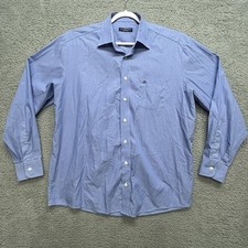 Casa Moda Shirt Men's XL Blue Striped Long Sleeve Cotton Button Down