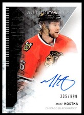 2013-14 SP AUTHENTIC FUTURE WATCH AUTO Mike Kostka Rookie Auto 335/999 Chicago