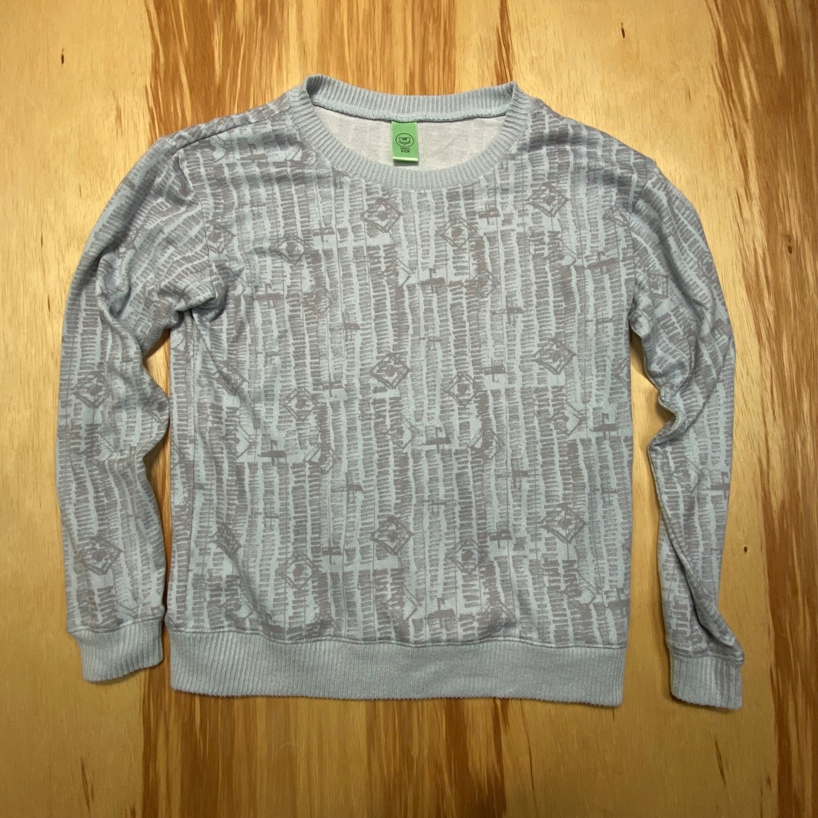 Honeydew Women's Small Gray Patterned Crewneck Sw… - image 1