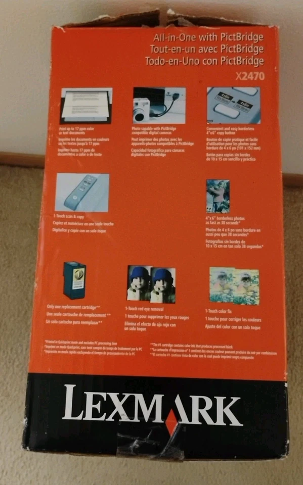 Lexmark X2470 All In One Inkjet Printer With Pictbridge, Open Box  - Image 3 of 4